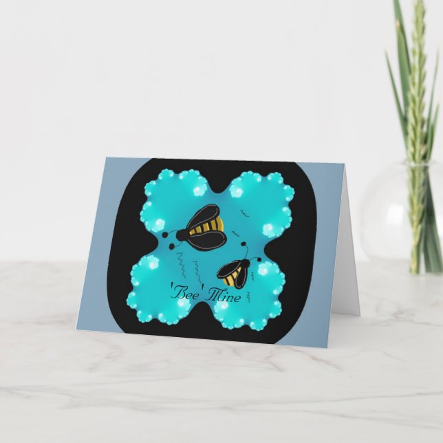 "Bee" Mine Valentine Helgkort (Framsida)