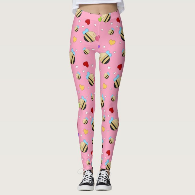 Bee Mine Valentine Leggings (Framsida)