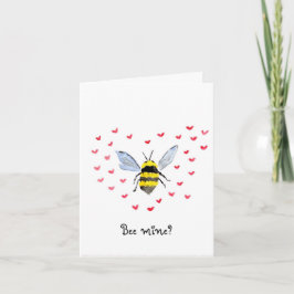 Bee Mine? Valentine's Day Card Tack Kort