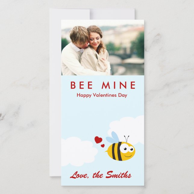 Bee Mine - Valentines day Julkort (Framsida)