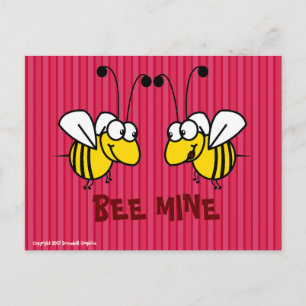 Bee Mine-vykort Vykort