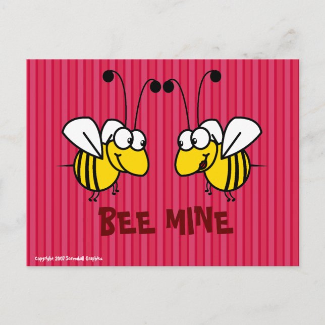 Bee Mine-vykort Vykort (Framsida)