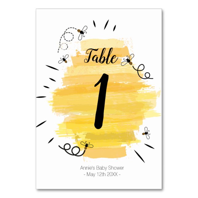 Bee Modern Bordsnummer (Framsidan)