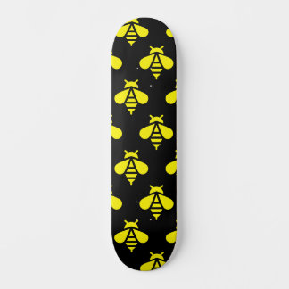 Bee Mönster Mini Skateboard Bräda 18,5 Cm