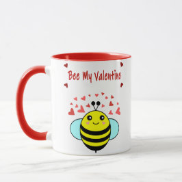 Bee My Valentine - Cute Bee Valentine Day Mugg