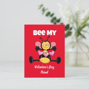 Bee My Valentines dag Friend-vykort Helg Vykort