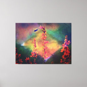 Bee N Wildblommdiamond Earth Tones Canvastryck