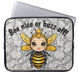 Bee Nice eller Buzz Off - Queen Bee Laptop Fodral