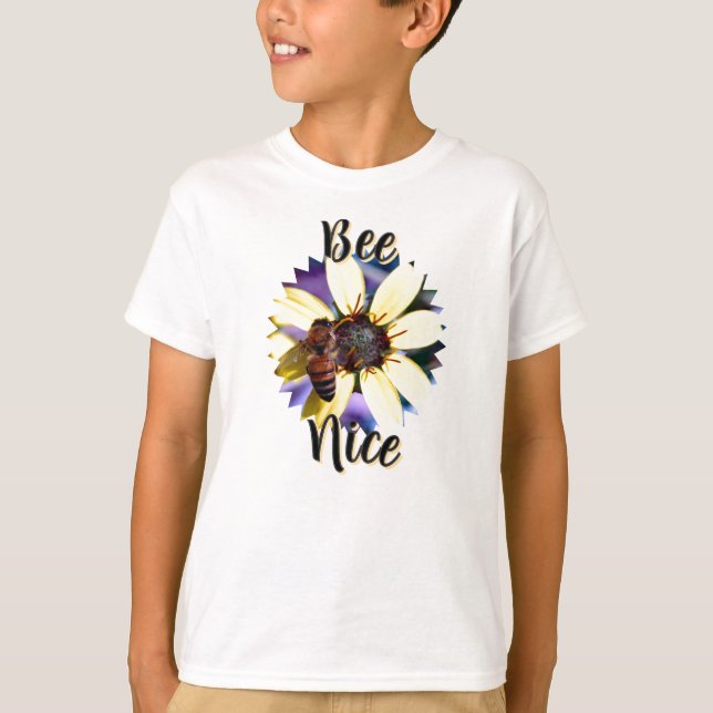 Bee Nice Kids T-Shirt (Framsida)