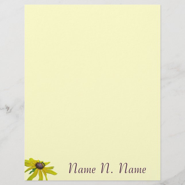 Bee och Black Eyed Susan Letterhead (Framsida)