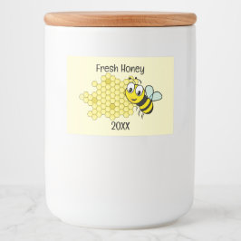 Bee- och honeycomb-design mat etiketter