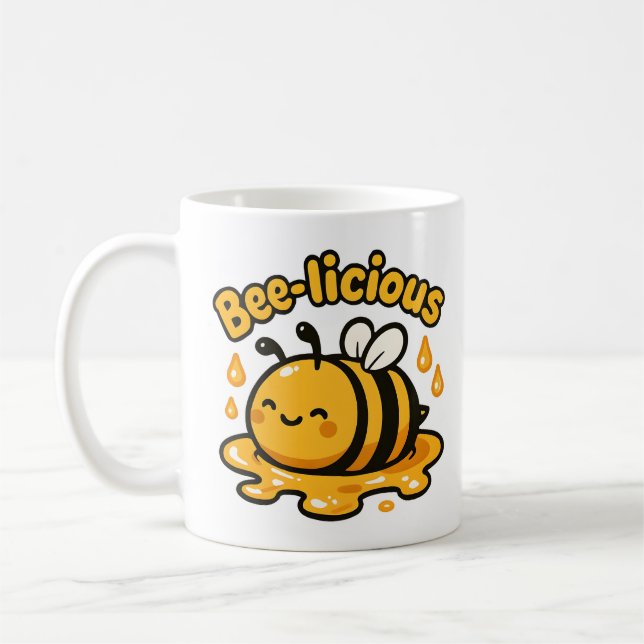 Bee-ödlig kute-honungsbi kaffemugg (Vänster)