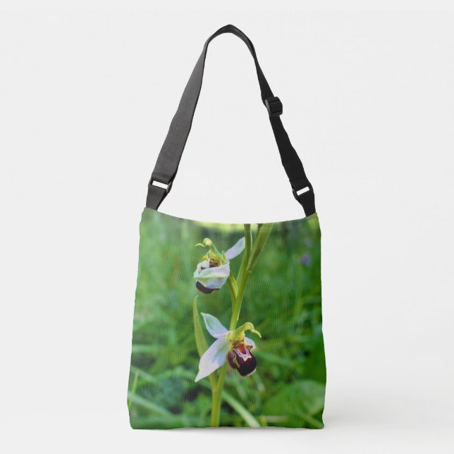 Bee Orchid hela vägen Axelväska (Framsida)