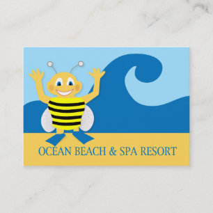 Bee på stranden visitkort