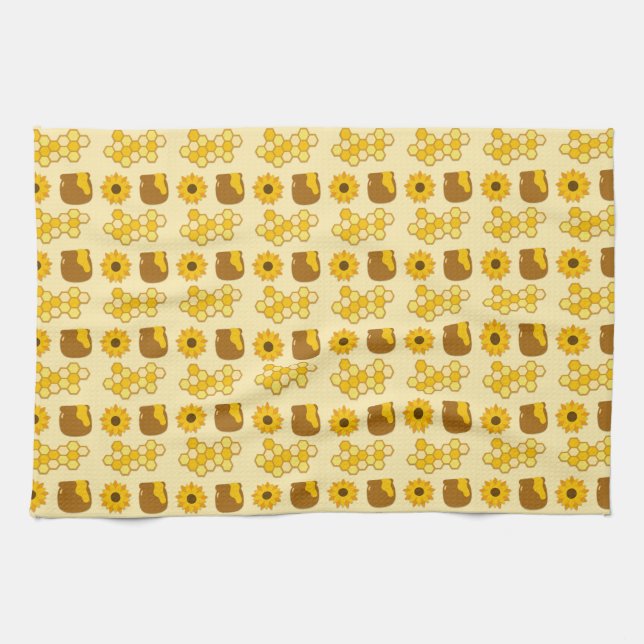 Bee Painting Ideas Kökshandduk (Horisontell)