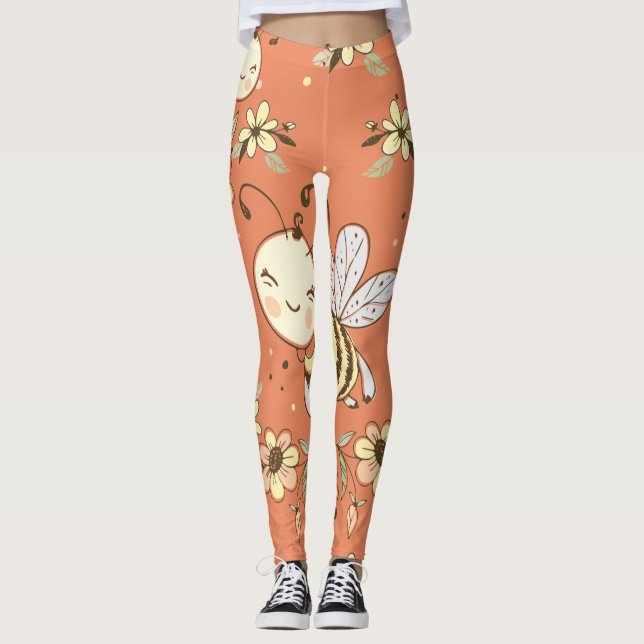 Bee Painting Leggings (Framsida)