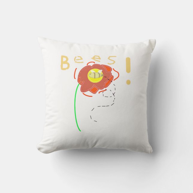 bee pillow kudde (Framsida)
