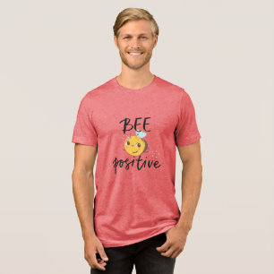 Bee Positive Cute Bumblebee Illustration T Shirt