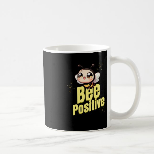 Bee Positive Sticker Kaffemugg (Höger)