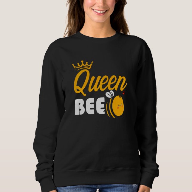 Bee Queen Bebiodlingeper Beehive Honeycomb B T Shirt (Framsida)