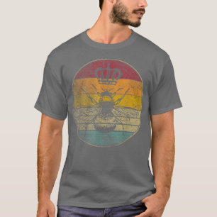 Bee Queen Gift Honung Bee Retro Stil VintageMamma T Shirt