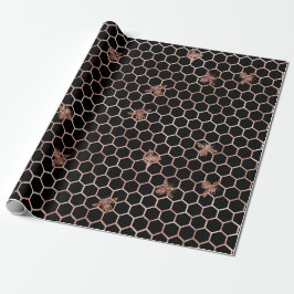 Bee Queen Ro Black Copper Honeycomb Honeymoon Presentpapper