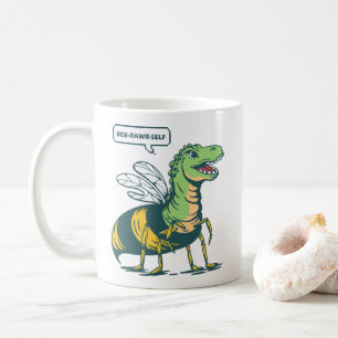 Bee-Rawr-Self Kaffemugg
