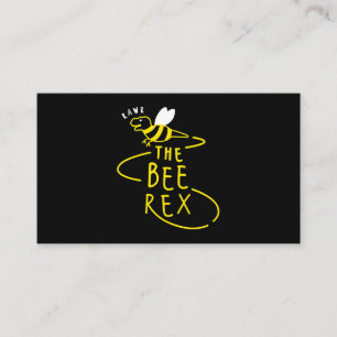 Bee Rex Dinosaur Sting Funny Novelty Manar Kvinnor Visitkort