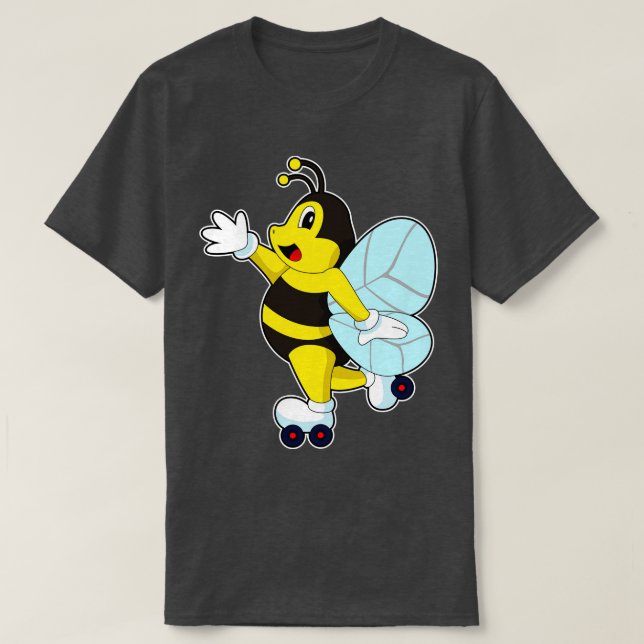 Bee Roller-skridskor Inline-skridskor T Shirt (Design framsida)