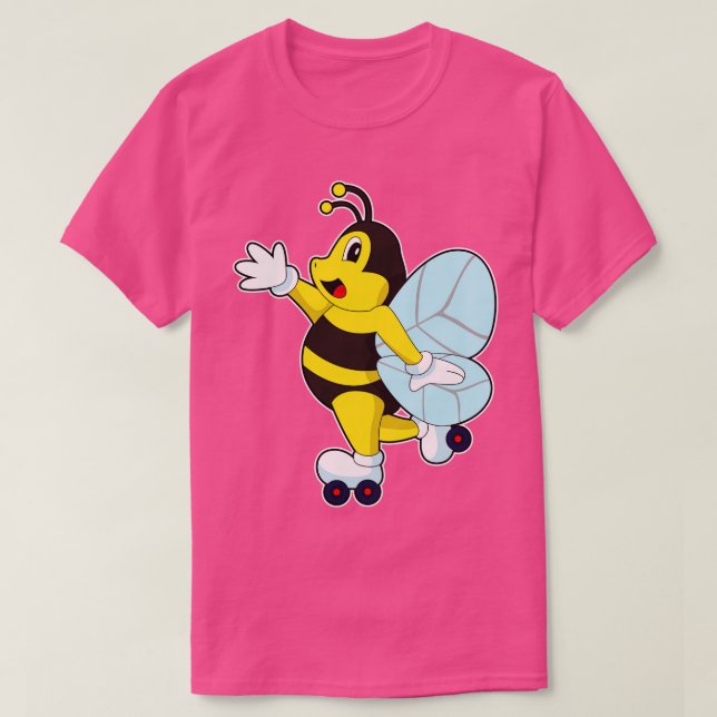 Bee Roller-skridskor Inline-skridskor T Shirt (Design framsida)