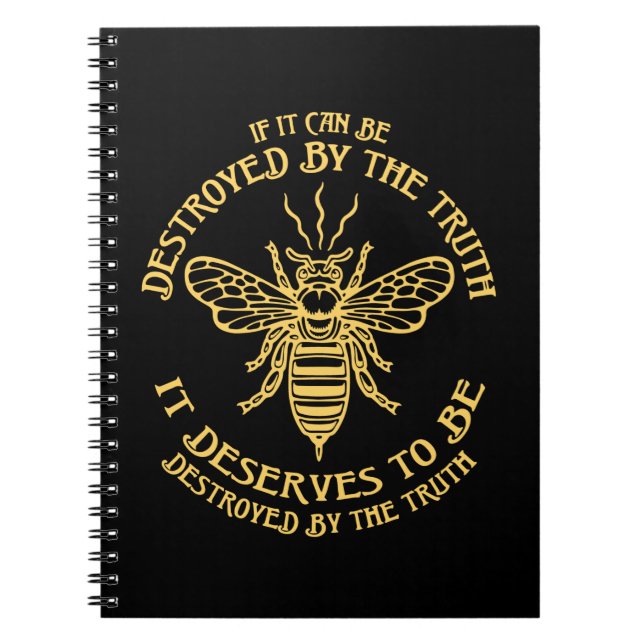 Bee sanningen anteckningsbok (Framsidan)