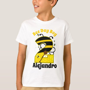 Bee Second Birthday Boy T Shirt