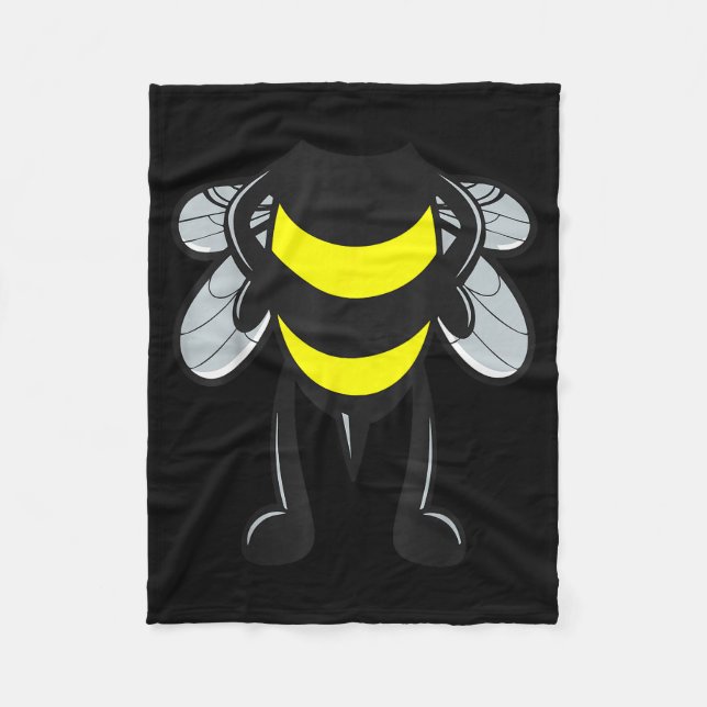 Bee Shirt Adult Men Women Kids Bumblebee Costume  Fleecefilt (Framsidan)