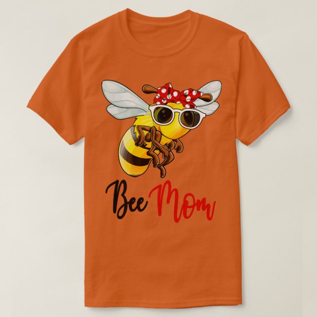 Bee Shirt Bees Mamma Bandana T Shirt (Design framsida)
