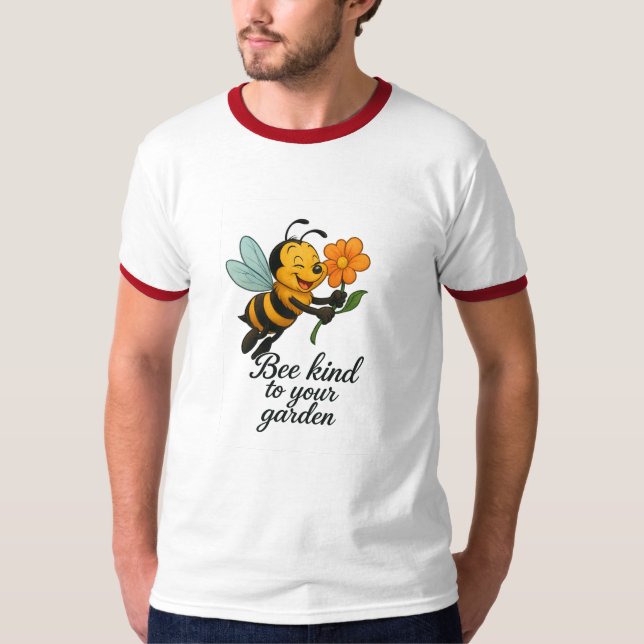 Bee-snäll mot din Garden Manar Premium T-shirt (Framsida)
