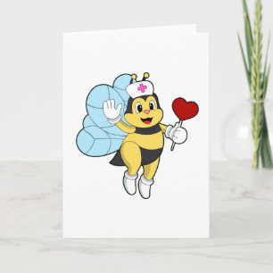 Bee som sjuksköterska med hjärta.PNG Kort