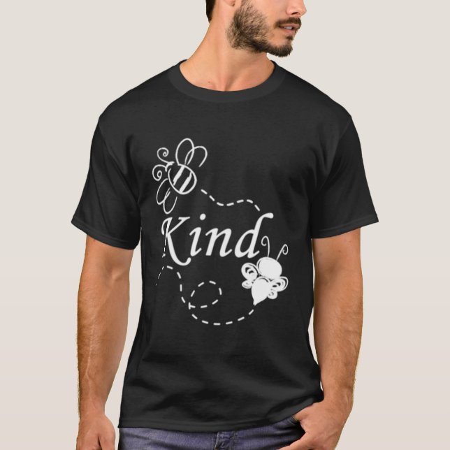 Bee-sortens feminist T-Shirt Bee Pocket be Kin (Framsida)