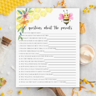 Bee - spel - 20 frågor om föräldrarna