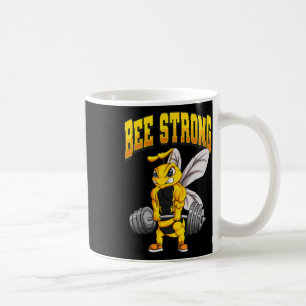Bee Strong Gym Fitness Bodybuilding Kaffemugg