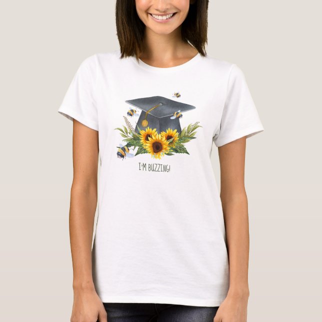 BEE Studenten Gift - Roligt Im Buzzing Personlig T Shirt (Framsida)