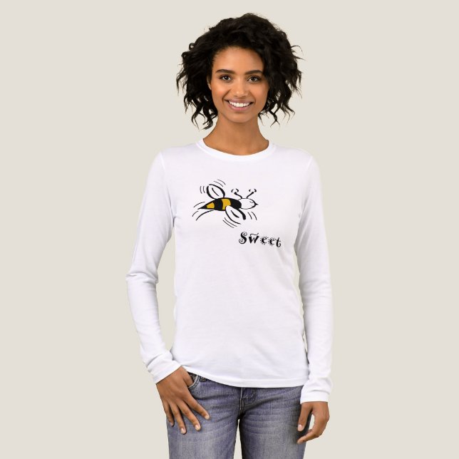 Bee Sweet by Cussdum Designs T Shirt (Hel framsida)