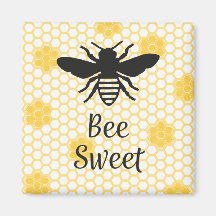 Bee Sweet Square Magnet 2 tum
