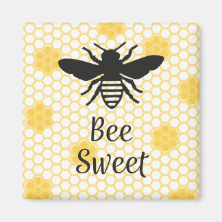 Bee Sweet Square Magnet 2 tum