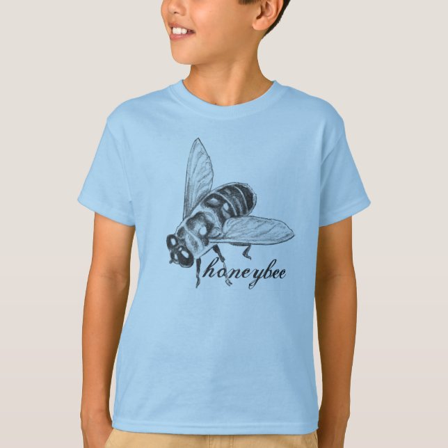 Bee T-shirt Barn Honeybee Kryp Shirt Kryp Shirt (Framsida)