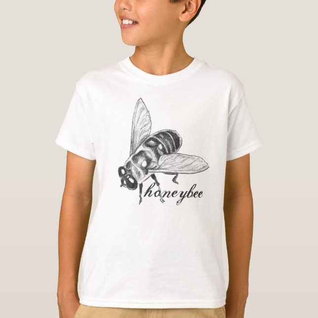 Bee T-shirt Barn Honeybee Kryp Shirt Kryp Shirt (Framsida)
