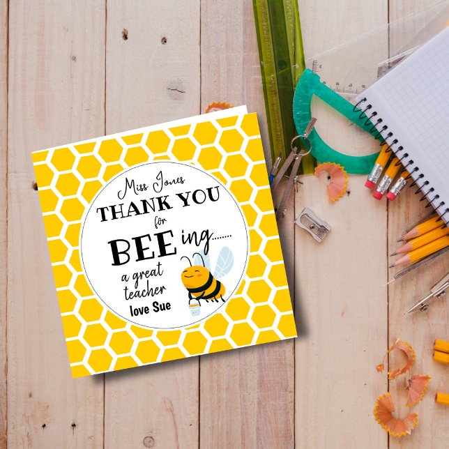 Bee Teacher Gift – Thank You for Bee-ing a Great  (Skapare uppladdad)