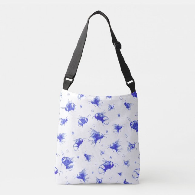 Bee Tema Crossbody Bag | Kvinnogåva Axelväska (Framsida)