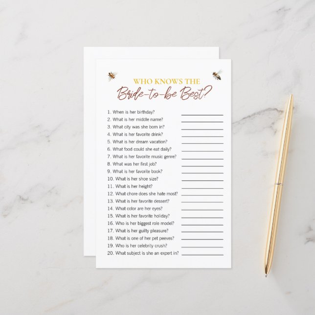 Bee temat "Vem känner till Möhippan Bride" (Fram/Back In Situ)