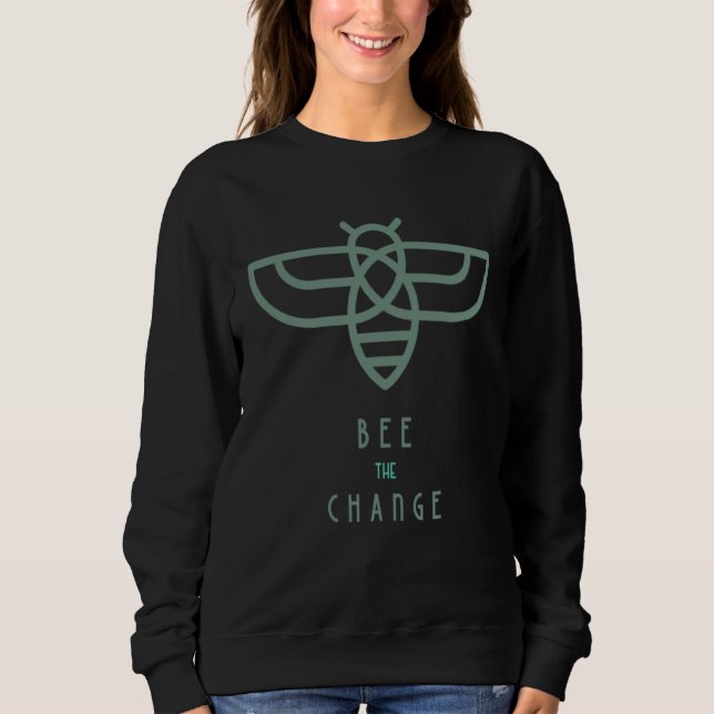 Bee the change  Bee graphic tops casual T Shirt (Framsida)