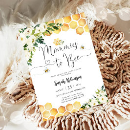 Bee Theme Baby Shower Invitation Inbjudningar